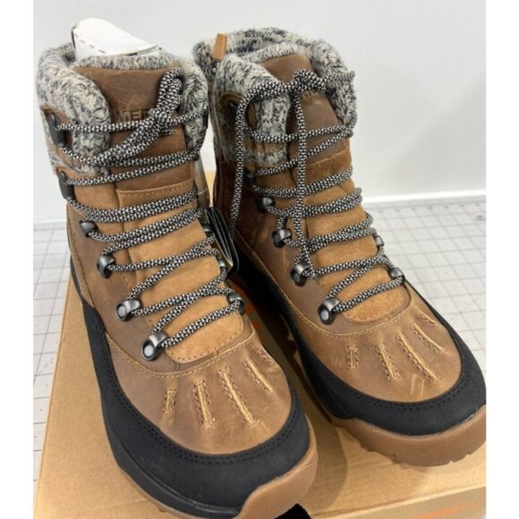 Merrell Siren 4 Thermo Mid Zip Leather Womens Sz. 6 Tobacco Winter Boots - Picture 2 of 13